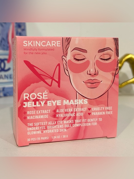 Other - Rosé Jelly Eye Masks - Pink Hydrating Under-Eye Patches